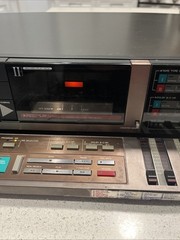 Vintage Aiwa WX 220 Stereo Dual Cassette Deck RARe Untested