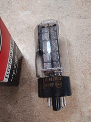 NOS 5U4GB 5AS4A RCA Legendary Black Plate Rectifier 1963 Strong See Test