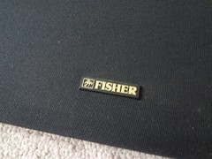 FISHER GRILL COVER SET REMOVED FROM MODEL STV-758 TOWER FLOOR SPEAKER SYSTEM