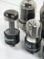 9 Vintage Tube Lot Zenith Has Tung-Sol Electronic NU Silvania GM USA 6146B