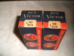 (2) NOS RCA Victor 1C5GT Vintage Radio VACUUM TUBES Hickok 539C tested