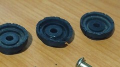 SET OF 3 Pioneer PL-514/516/518 Screws Turntable Feet Attaching READ
