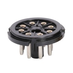 USA 5Pcs 8Pin Octal Bakelite Tube Base Socket Saver Adapter for EL34 EL34 6N8P