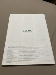 Teac A-X3030/A-X1030 Original Owners Manual.