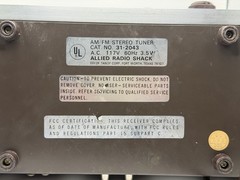 Realistic TM-100 AM FM Stereo Tuner Vintage Radio Shack Not Working/For Parts