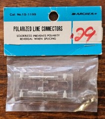 NOS Vintage Radio Shack Archer Tandy Polarized Line Connector 15-1199