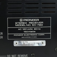 Vintage Pioneer SX-780 Stereo Receiver – Silver Face – Pro Serviced – Great Cond