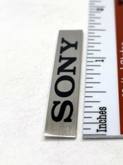 Sony ICF-5500W Name Plate Badge Custom Made Aluminum