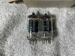 Close Matched Pair 12AX7 Sylvania ECC83 Tubes Gray Plate 1960’s TESTED NOS TV-7