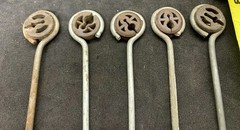 Lot of 5 – Vintage Audiotex TV Antenna 7 1/2″ Screw Type Wire Holder Standoffs
