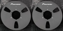 One Pair 10.5” black Pioneer Tape reel High Quality Aluminum Take Up Reel