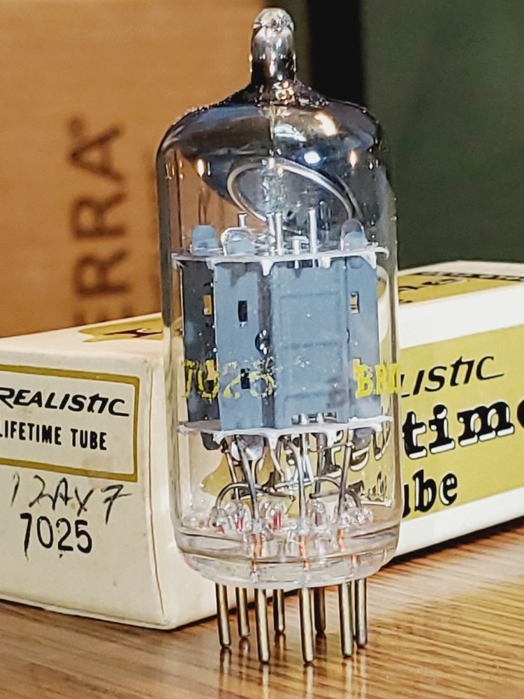 7025/12AX7 Gold Pin Matsushita NOS/NIB MaxiPreamp2/TV7 Tested (1)Tube Lot