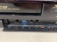 Parts Repair Only Mitsubishi HS-U50 VCR w/ OEM Remote Control Box VHS Player