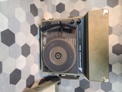 Vintage Audiotronics 300-A Record Player Portable Turntable 4-Speed – Tested WOW