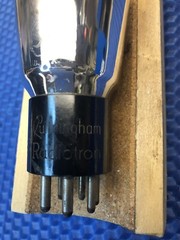 RCA CUNNINGHAM RADIOTRON TYPE 59 RADIO POWER AMPLIFIER VACUUM TUBE TESTED GOOD