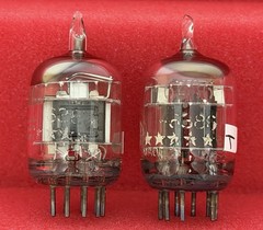 Two GE 6386 Tubes /Amplitrex Tested Balanced / D Get / x3 Mica / Early Type 1956