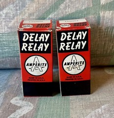 Amperite 115N03 Thermal Time Delay Relays Vacuum Tubes w/ Original Boxes – Pair