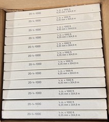 (6-PACK) 3M 20-1/4″-1000ft Paper Leader Tape Reel – VINTAGE NEW OLD STOCK