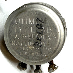 Ohmite Type AB CLU-5041 & CTS 521 100K Potentiometers Set of 2