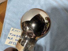European TENNIS BALL Tube TUNGAR BULB Rectifier 4 Pin Vacuum Tube Working RARE