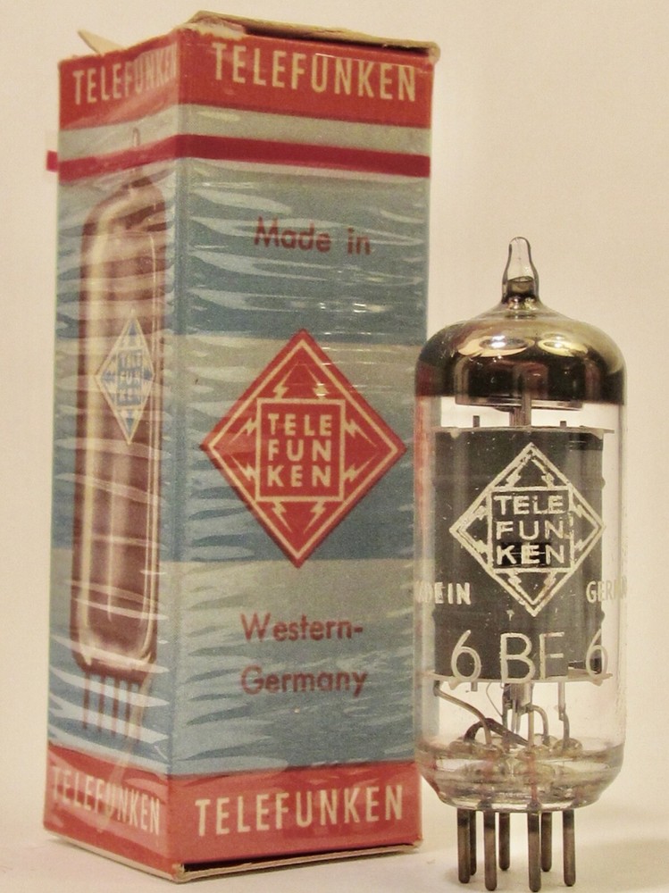 NOS TELEFUNKEN 6BE6 EK90 TUBE for McIntosh MR55 MR66 SCOTT 300 330AB Fisher R-20