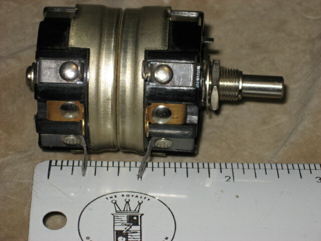 50K Dual Potentiometer, linear, Clarostat 3 watt, NOS
