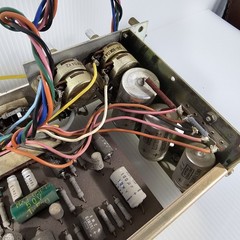 Akai X-300 Reel to Reel LOWER ASSEMBLY CHASSIS with METERS, VOLUME, RECORD