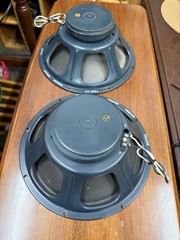Matched Pair 1964 Jensen C12N Teal Speakers For Fender Tube Amplifier Original