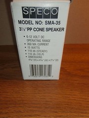 Speoco SMA35 Indoor Surface Mount Siren,NIB/NOS
