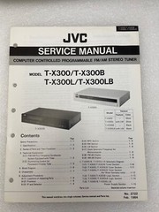 Original JVC T-X300 300L 300B 300BL ProgramablStereo Tuner Service Repair Manual