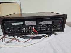SHERWOOD S-7100A RECEIVER PROFESSIONALLY SERVICED REAL WOOD CASE VIDEO INCLUDED