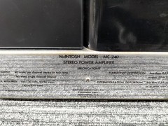 Vintage Used Maintained MCINTOSH MC240 Power Amplifier (Early model) Black Japan