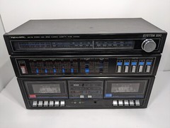 Realistic System 200 Model 13-1229 Dual Cassette Deck AM FM – Everything Works