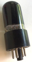Silvertone 6V6GT Tube Smoked Glass USA Tested Good w/ Box Fender Princeton Amp