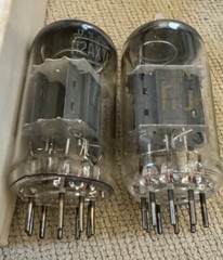 NOS Matched Pair RCA 12AX7A ECC83 12AX7 phono Grade Audio Tubes