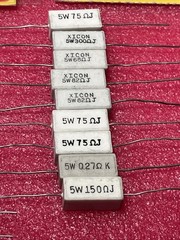35 5-10W Cement/Ceramic Power Resistors 5% Axial Wire Wound Ohmite Asst Lot