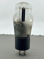 (1) Rare National Union 483 Power Triode Black Plate Engraved Base Tests Strong