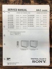 Sony KV-27V20 -29V20 -29V35C -32V35 TV Service Manual *Original*