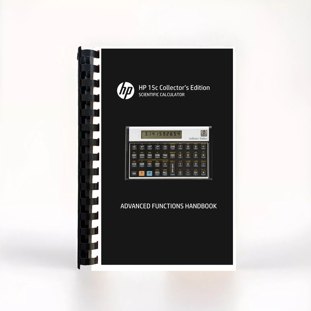 HP-15C Collector’s Edition Scientific Calculator Advanced Functions Handbook
