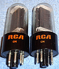 2 NOS RCA 50L6-GT Vacuum Tubes – 10-Watts Audio for AA5 and Shortwave Radios