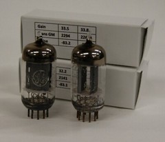 GE 5965 / 12AT7 MATCHED PAIR TUBES/1960’s, MaxiPreamp II Tested, SM1371