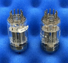 Two GE 5814A Tubes / X3 Mica / Horseshoe Getter / Amplitrex Tested / 12AU7 ECC82