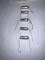 Mial Polystyrene Capacitors 6800 pf 160v Film/Foil type for Audio Lot of 5