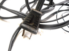 DUAL CS 1242 TURNTABLE – RCA PHONO CABLES/GROUND WIRE/POWER CORD – PARTING OUT