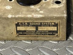 1940’s CTR model 39C Tube Power Amplifiers PAIR Amertran Silcor transformers USA