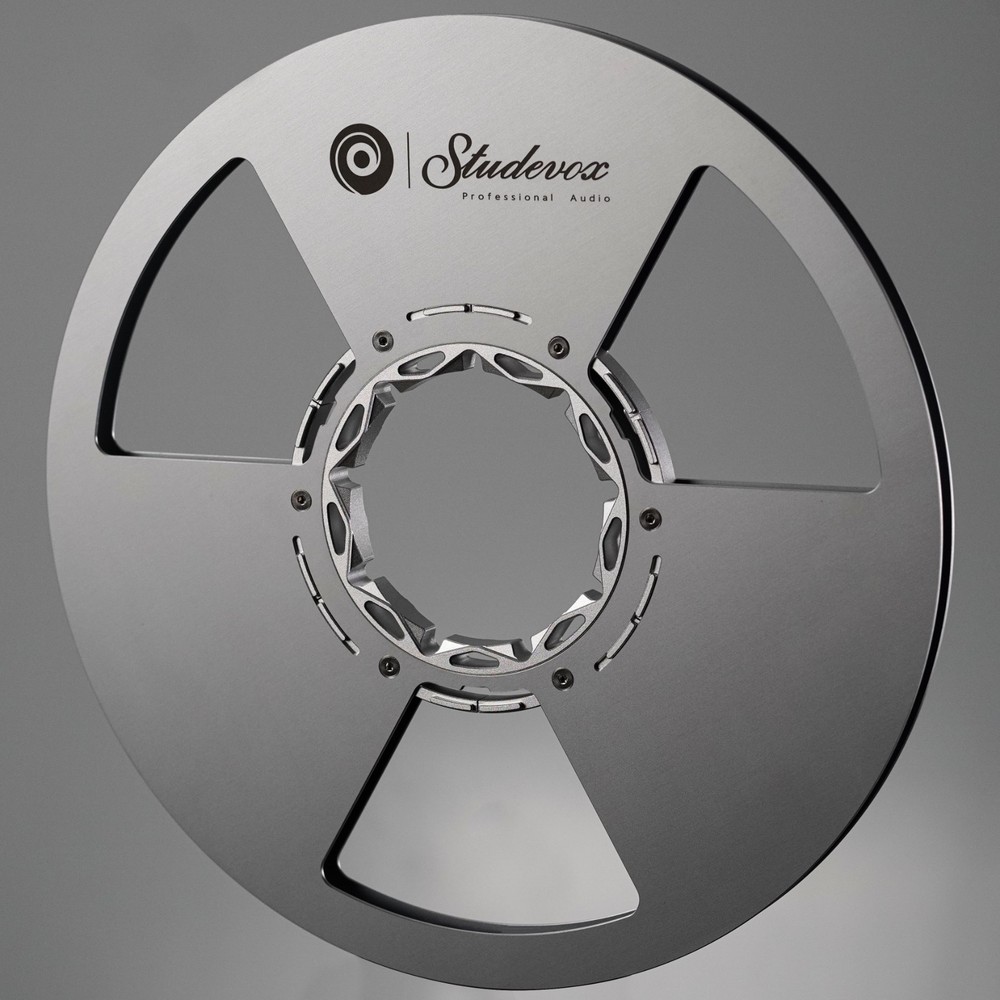 Studevox 10.5″ Polished Silver Aluminium Empty Tape Reel For Reel Tape Recorders