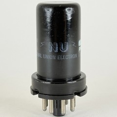 (1) Tested National Union 6SF7 Tube Code PN Diode Super Control Pentode Tube