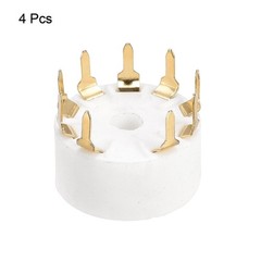 9pin Tube Socket Ceramics, PCB Tube Socket, Gold Plated for 12AX7 Tube 4pcs