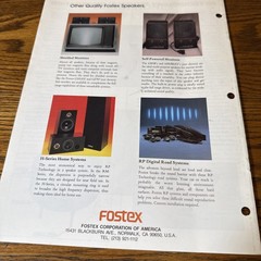 fostex RP technology professional transducers brochure Headphones Microphones