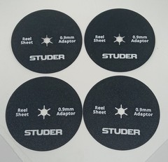 Four STUDER – REEL TO REEL Adjusting Sheet Spacers Adaptors 0.9mm – New